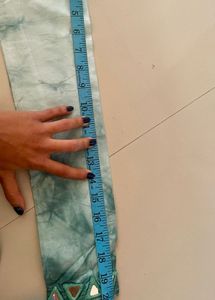 Teal Tiered Skirt &amp; Tie-Dye Crop Top