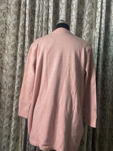 Cozy Pink Textured Sweater