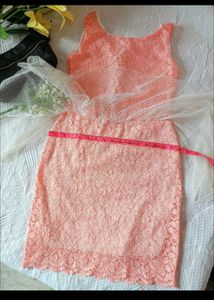 Peach Lace Dress
