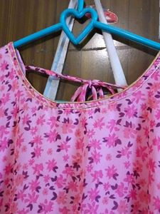 Pink Floral Ethnic Gown