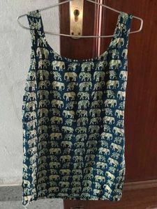 Cute Elephant Print Tank Top