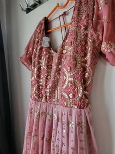 Stunning Embellished long gown with dupatta