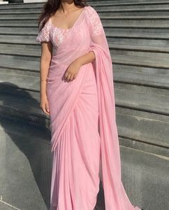 Beautiful Pink Saree