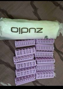 80pcs cotton pad and hair roller