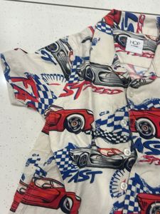 Boys Car Print Shirt &amp; Denim Shorts Set