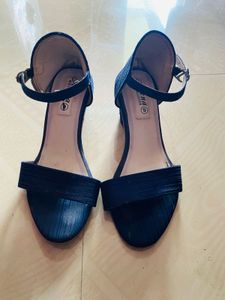 Stylish Navy Blue Heeled Sandals