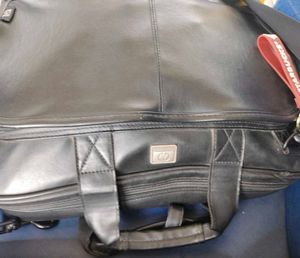 HP Black Leather Laptop Bag