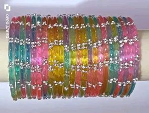 Trending Colorful Rhinestone Bangles set
