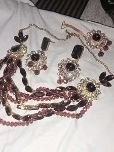 Exquisite Multi-Strand Beaded Jewelry Set