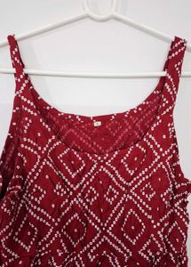 Boho Print Crop Top