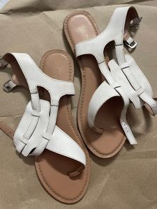 Tao Paris White Flat Sandals