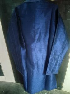 Men's Blue Striped Kurta