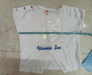 GIRLS TSHIRT/ SKIRT SET