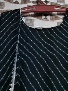 Striped Anarkali Dress