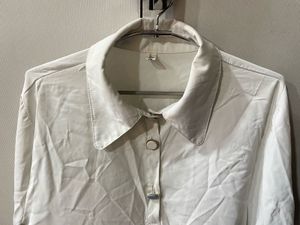 Classic White Button-Down Shirt