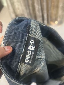 Dark Blue Denim Skirt