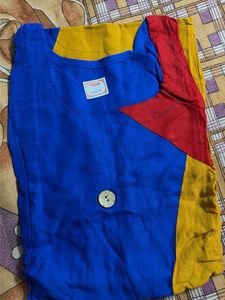 Colorblock Cotton Kurta | S | 4 patterns