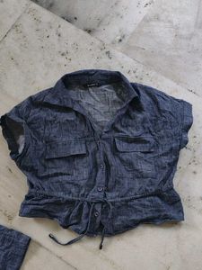 Blue Chambray Co-ord Set