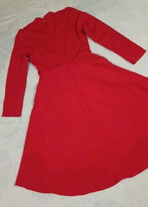 Royal Red High-Low Frock❤️✨