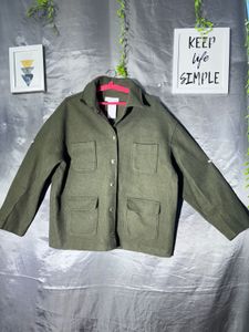 Reserved Olive Green Utility Jacket