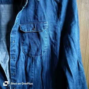 Once-worn Denim Button-Down Shirt