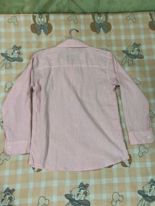 Pink Striped Button-Up Shirt