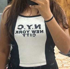 NYC Graphic Ribbed Tank Top
