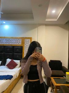 Cute Cropped Cardigan &amp; Black Tank Top
