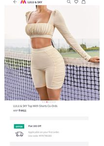 2 Piece Set Shorts  Active Wear