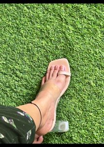 Nude Transparent Heels For Women
