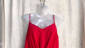 Chic Red Twist Front Camisole Top
