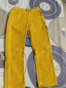 Floral Corduroy Pants - Size Kids