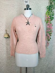 Cute Pink Knit Sweater