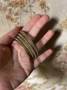 Traditional Gold Bangles &amp; Jhumka Earrings