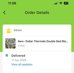 New- Dollar Thermals Double Bed Blanket