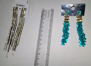 Combo Of 2🤩Beautiful &amp; Stunning Long Earrings
