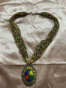 Boho Multi-Strand Beaded Necklace