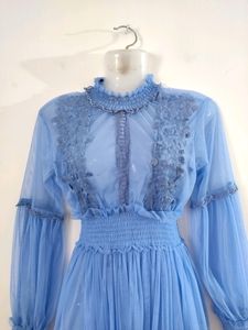 Blue Net Dress ( Women)