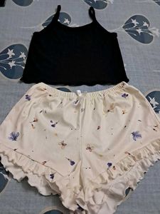 like  new top n short  combo