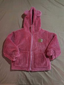 Cute Pink Bear Ear Hoodie