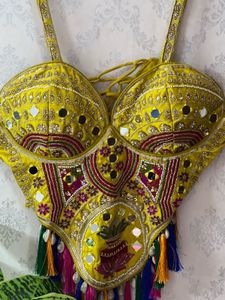 Vibrant Yellow Embroidered Blouse