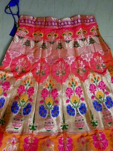 Vibrant Brocade Ethnic Skirt