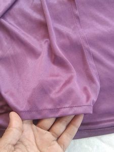 Elegant Satin Robe with Lace Trim /housecoat