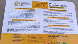 Javeo De-Tan Blemish Control Facial Kit