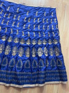 Royal Blue Embroidered Lehenga