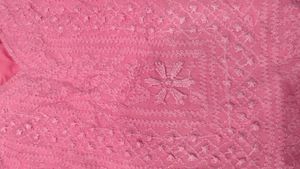 Elegant Pink Chikankari Kurta