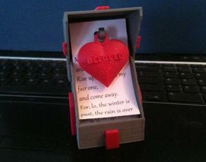 Valentine's Gift Box 3d printerd