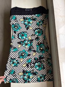 Floral Print Knee-Length Dress