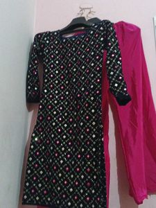 Black Embellished Kurti