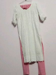 kurti with chudidar pajama set 😍